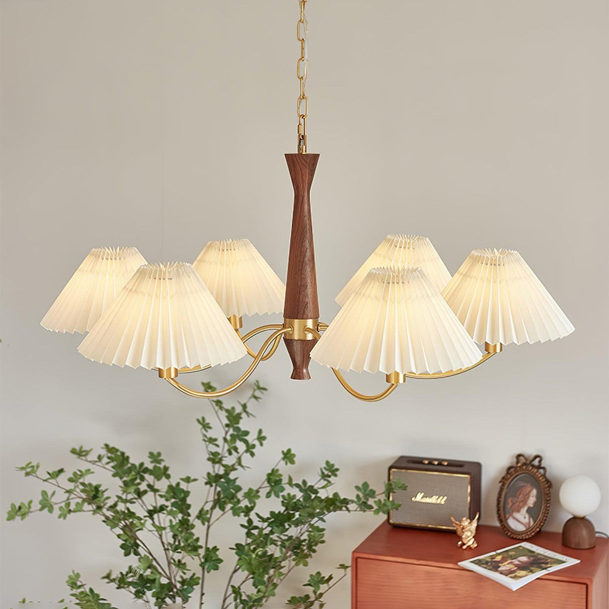 Lampadario Pieghettato