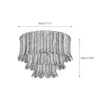 Plafoniera in Vetro Plume