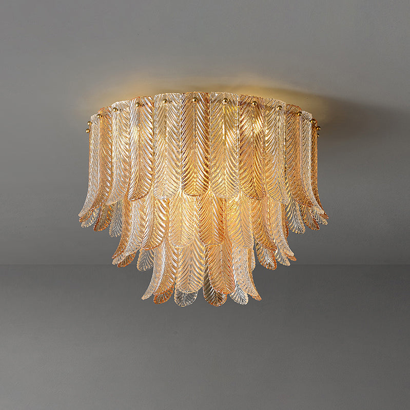 Plafoniera in Vetro Plume