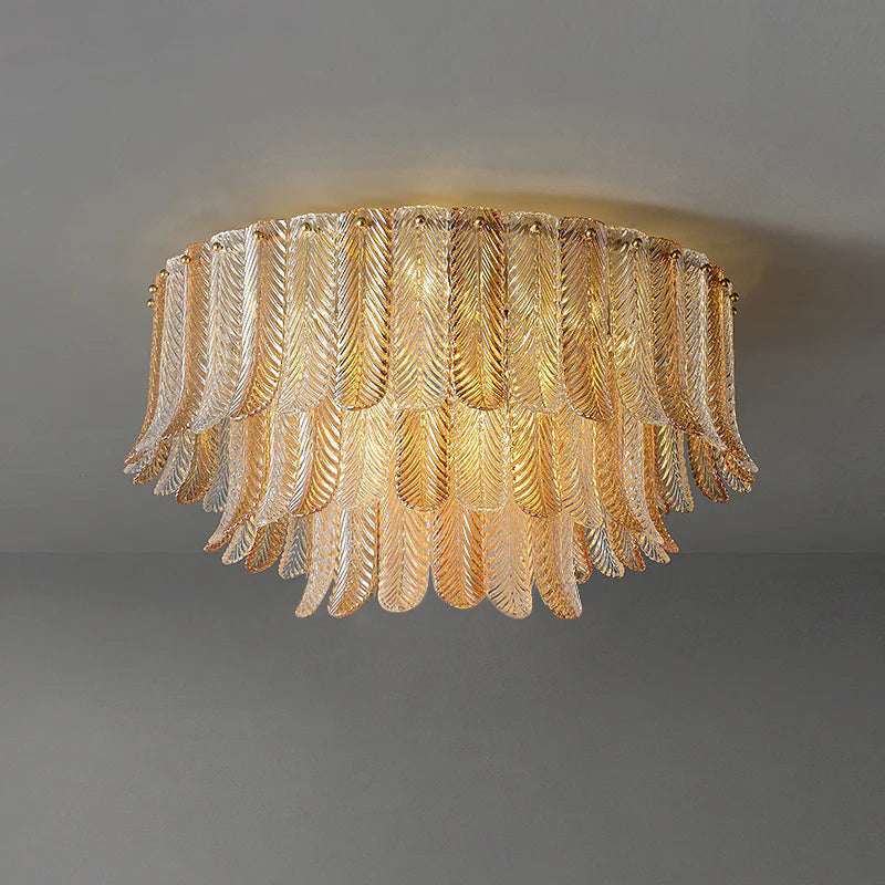 Plafoniera in Vetro Plume