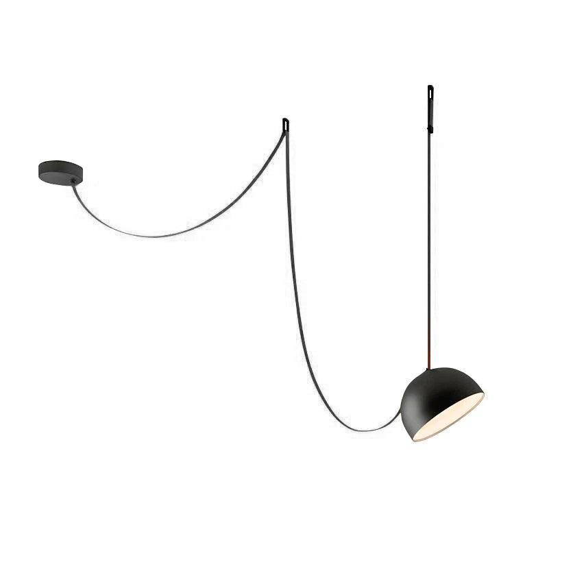 Cog Moderna Minimalista Combinazione Pelle Lampada a Sospensione