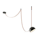 Cog Moderna Minimalista Combinazione Pelle Lampada a Sospensione