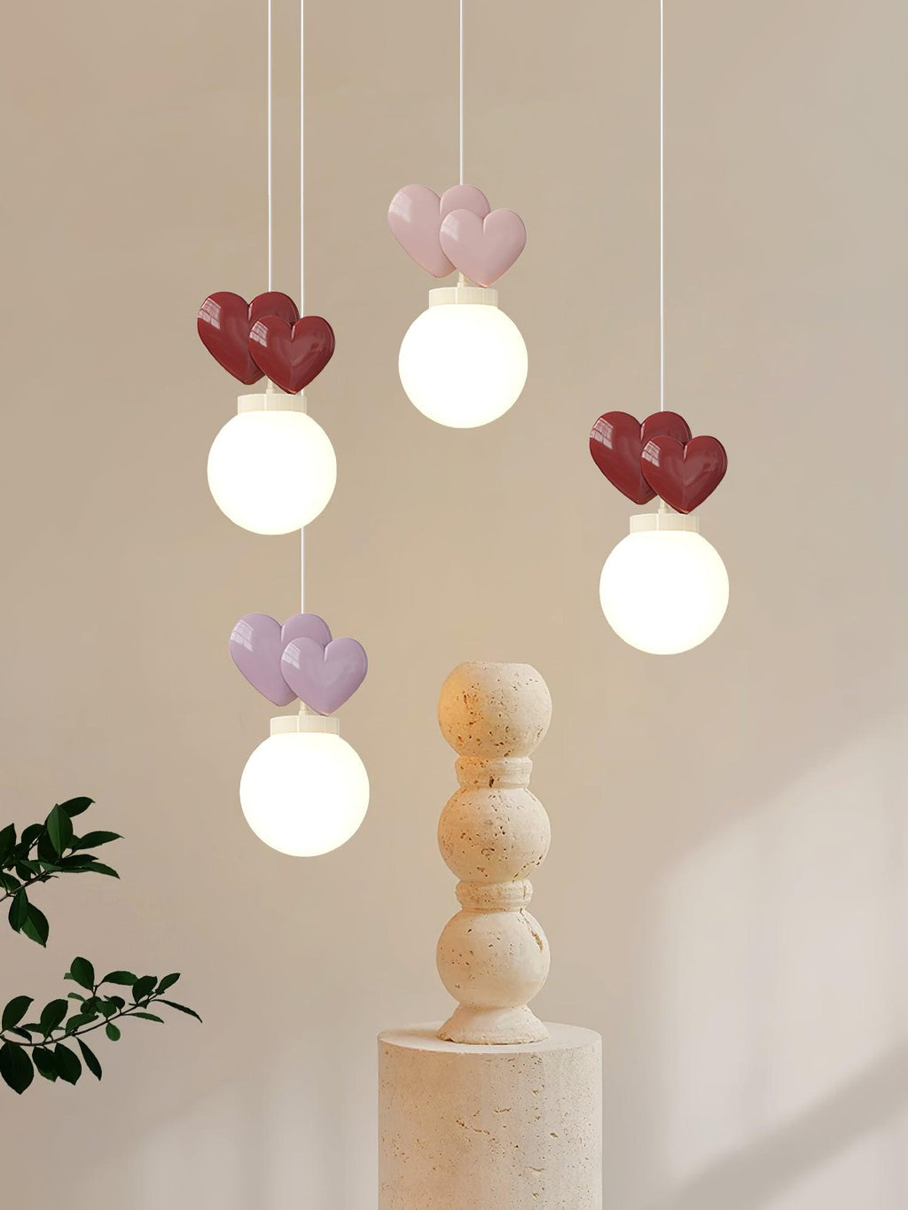 Lampada a Sospensione Cuore Carina Sfera