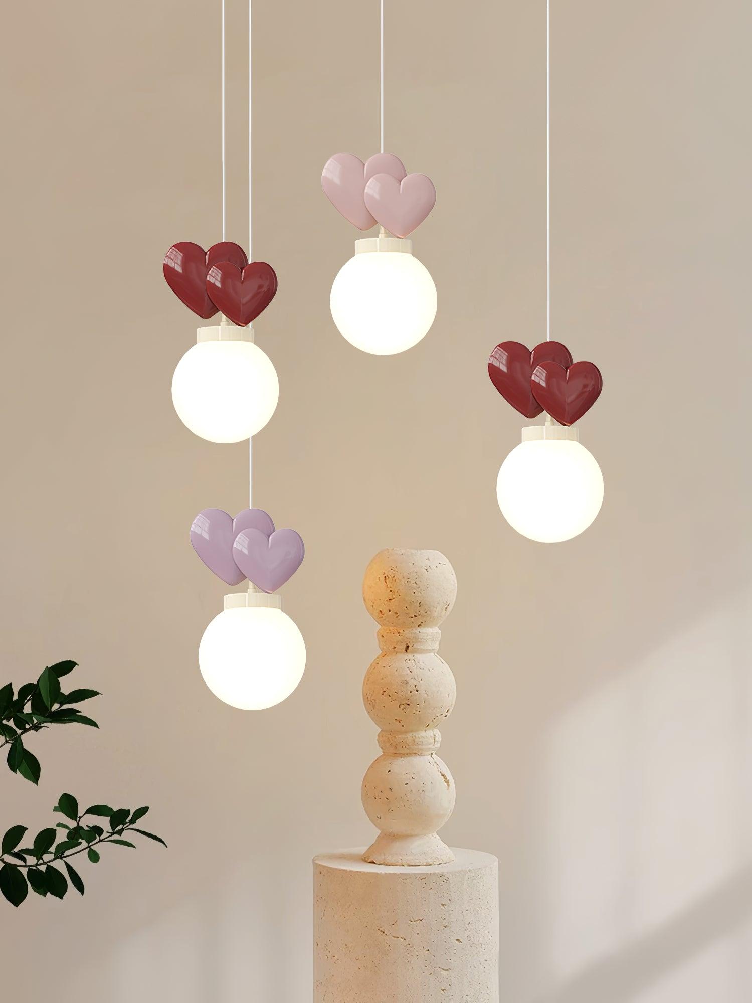 Lampada a Sospensione Cuore Carina Sfera