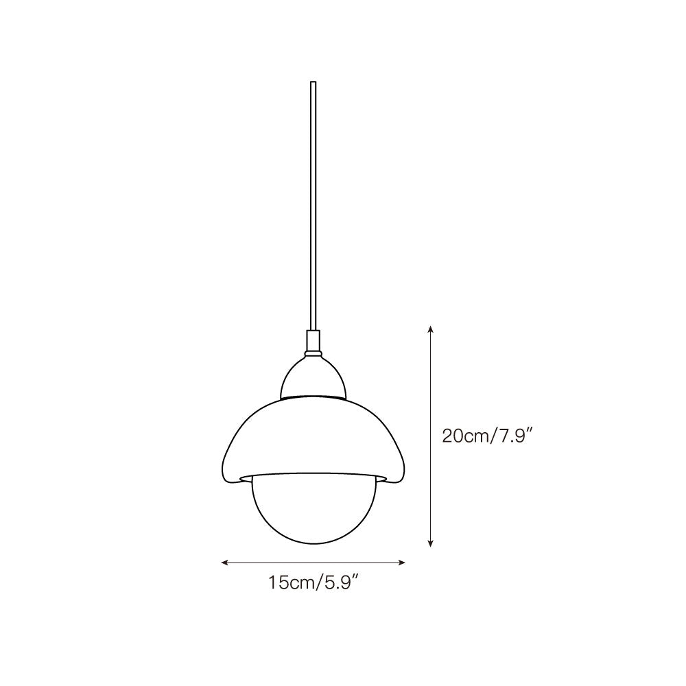 Lampada a Sospensione in Marmo Polaris