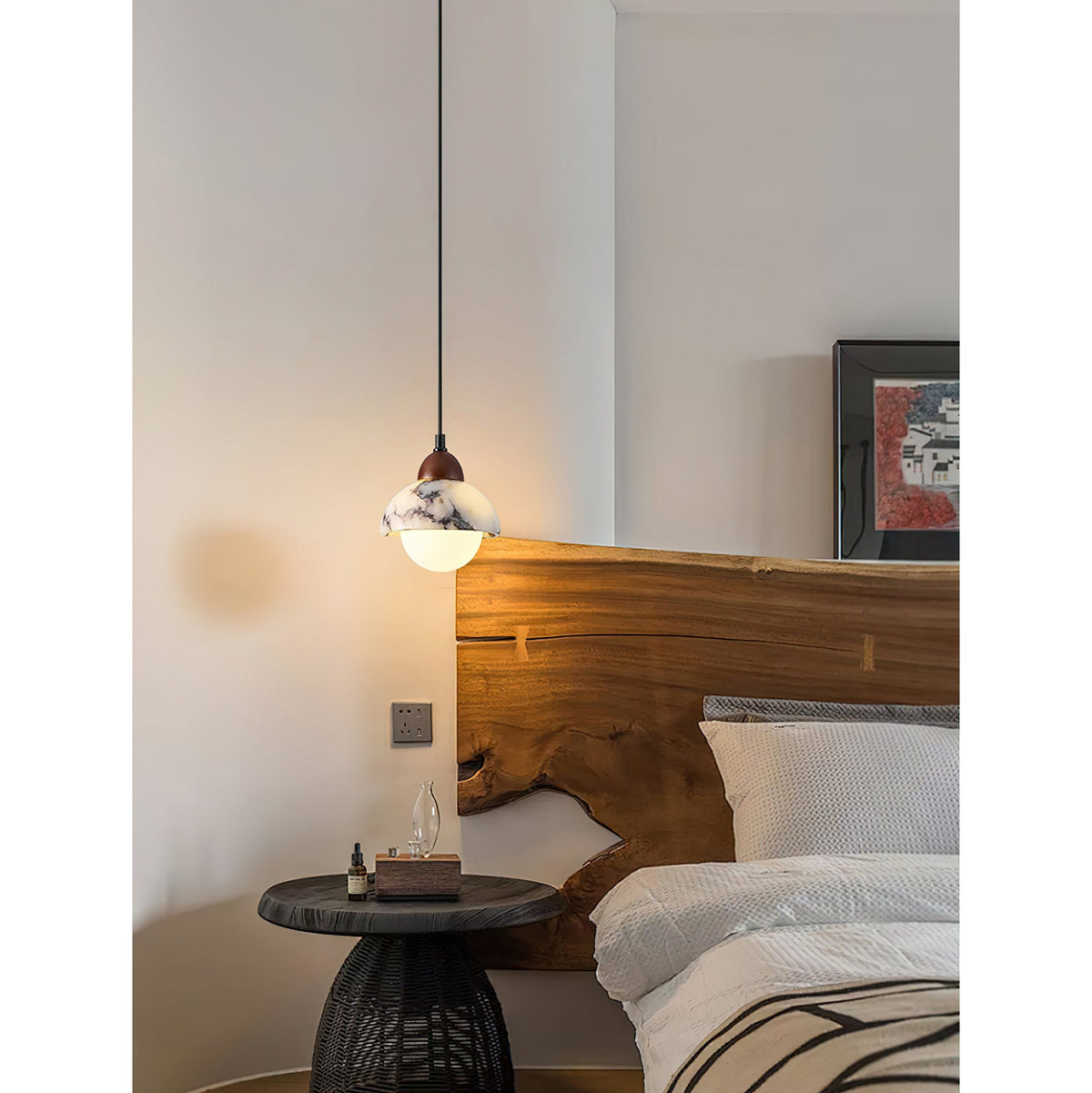 Lampada a Sospensione in Marmo Polaris