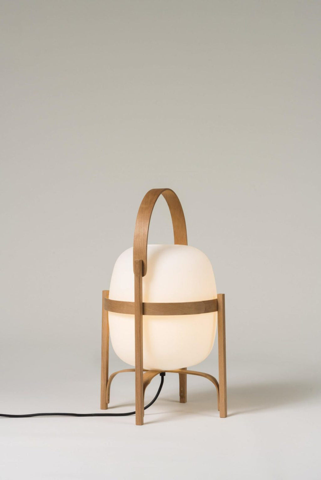 Lampada da Tavolo in Vetro a Forma di Lanterna Portatile