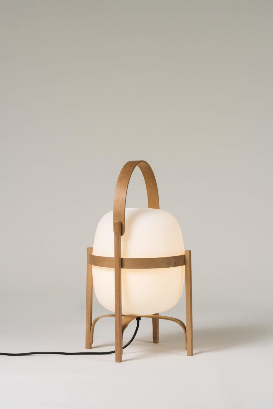 Lampada da Tavolo in Vetro a Forma di Lanterna Portatile