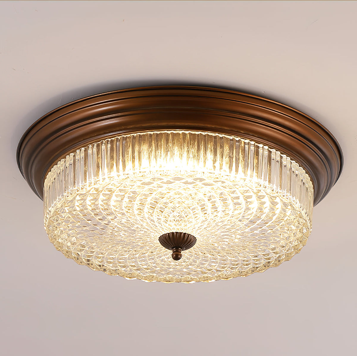 Lampada da soffitto retro a flush