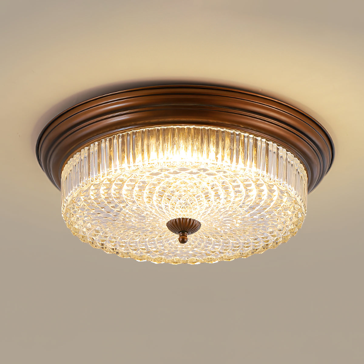 Lampada da soffitto retro a flush