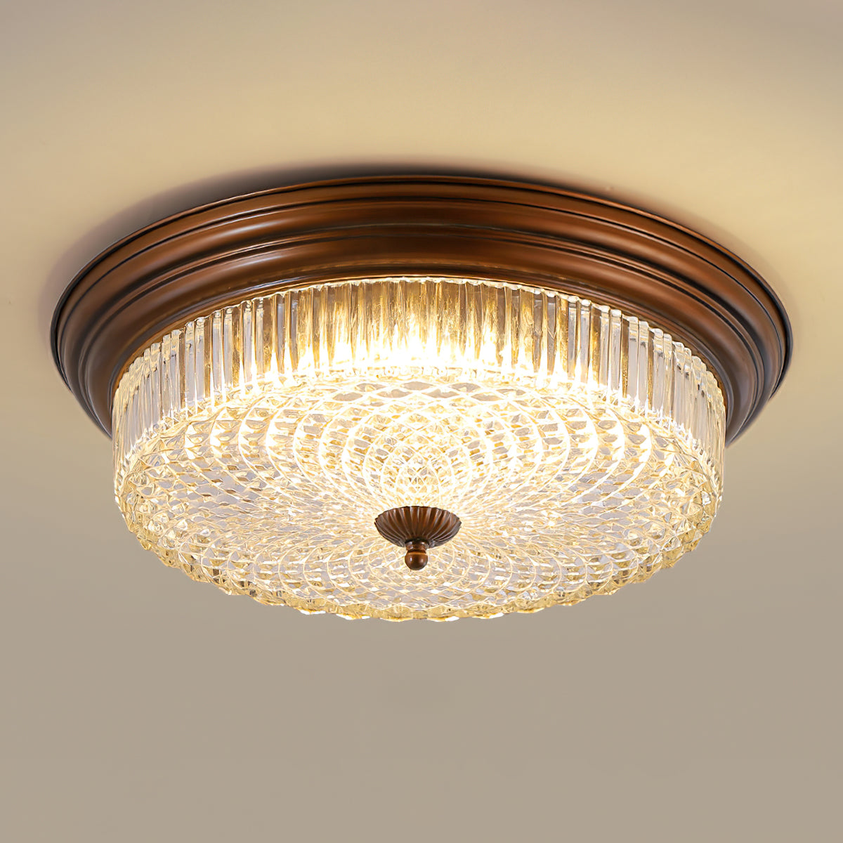 Lampada da soffitto retro a flush