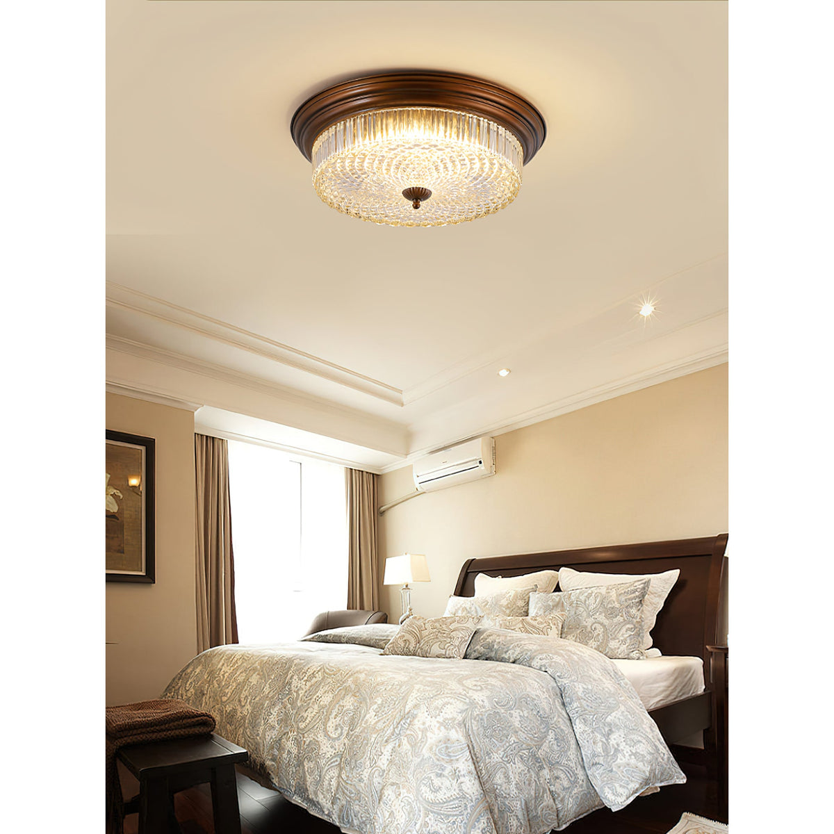 Lampada da soffitto retro a flush