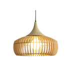 Posisro Lampada a Sospensione – Legno – Naturale – Ø40 cm – Design Scandinavo, Dimmerabile per la Zona Pranzo