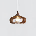 Posisro Lampada a Sospensione – Legno – Naturale – Ø40 cm – Design Scandinavo, Dimmerabile per la Zona Pranzo