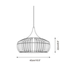 Posisro Lampada a Sospensione – Legno – Naturale – Ø40 cm – Design Scandinavo, Dimmerabile per la Zona Pranzo
