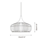 Posisro Lampada a Sospensione – Legno – Naturale – Ø40 cm – Design Scandinavo, Dimmerabile per la Zona Pranzo