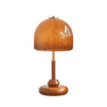 Lampada da tavolo Pozzo – Copertura in vetro – Noce – E26/E27 – Design elegante