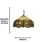 Lampada da soffitto Tiffany Medium Dragonfly, attacco per una lampadina