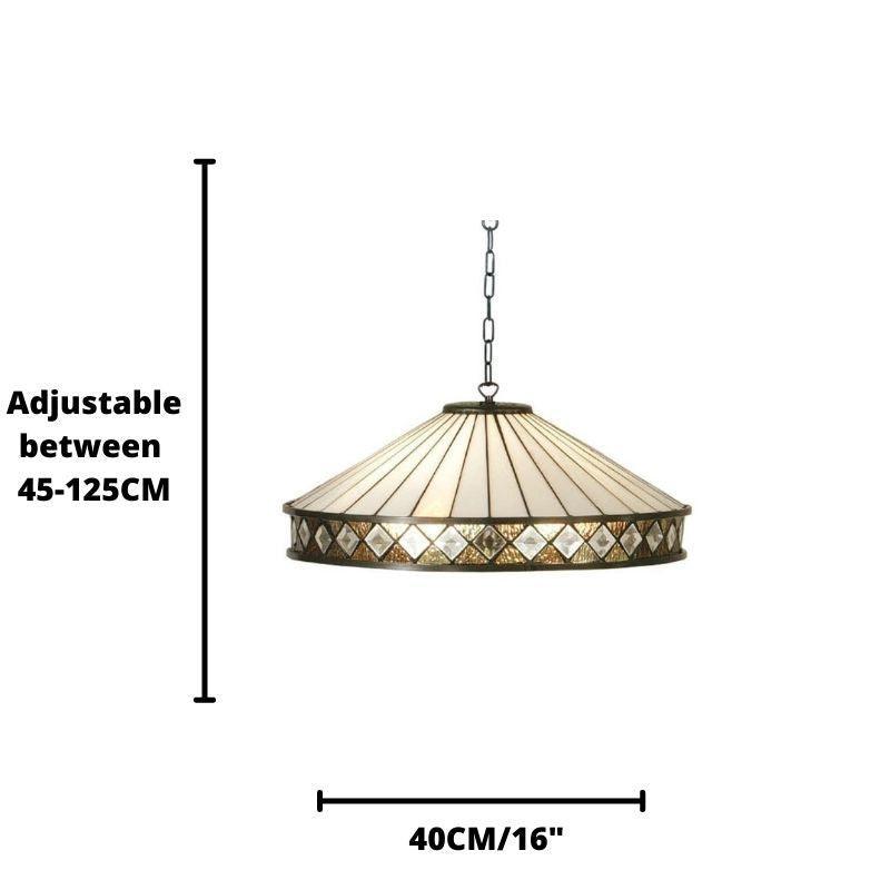 Fargo Media Lampada da Soffitto Tiffany 1 Portalampada