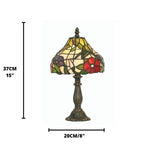 Lampada da Tavolo Notturno Oaks Tiffany Peonies