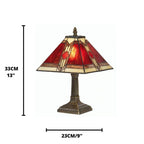 Lampada da Comodino Aztec Tiffany di Oaks Lighting