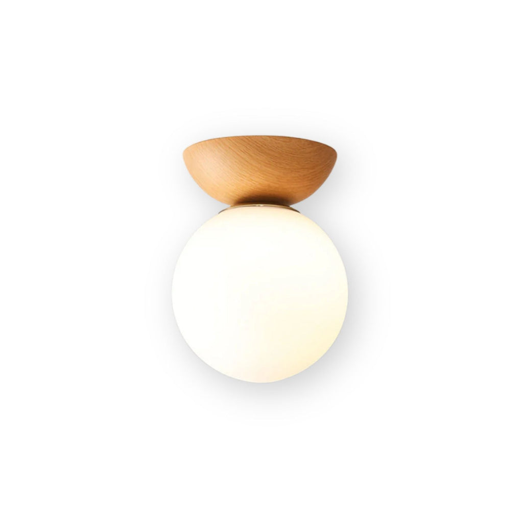 Pundo Lampada da soffitto – Vetro – Bianco – Ø16 cm – Minimalista