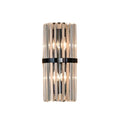 Lampada da Parete Quilron – Vetro Cristallo & Acciaio Inossidabile – Oro – 10-15 m² – Illuminazione Elegante per Interni Stilosi