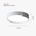 Arisha Moderne LED Plafoniere Doppio Livello Rotonde
