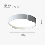 Arisha Moderne LED Plafoniere Doppio Livello Rotonde