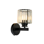 Quisso Applique – Metallo/Vetro – Nero Opaco – 24×15 cm – Design Elegante per Interni