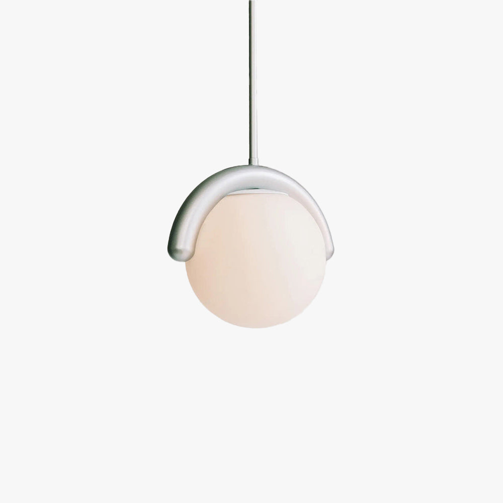 Lampadario Lineare Uveta Rosso&Argento