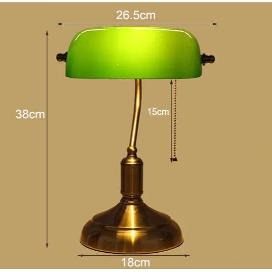 Lampada da Tavolo in Vetro Stile Europeo