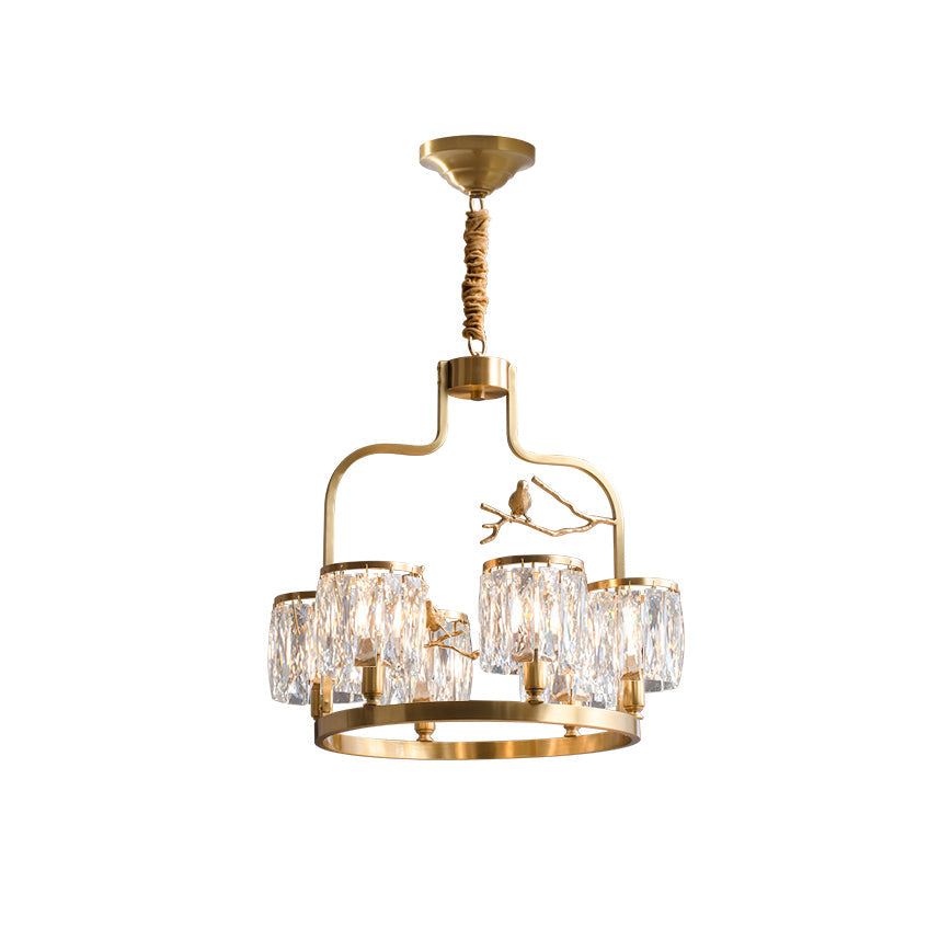 Lampadario Crystal Bird