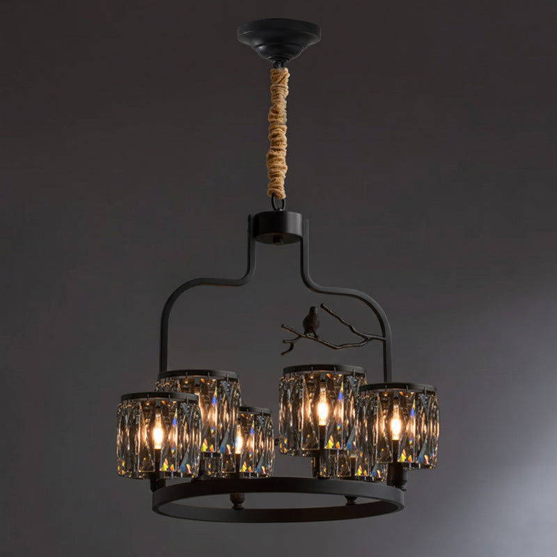 Lampadario Crystal Bird