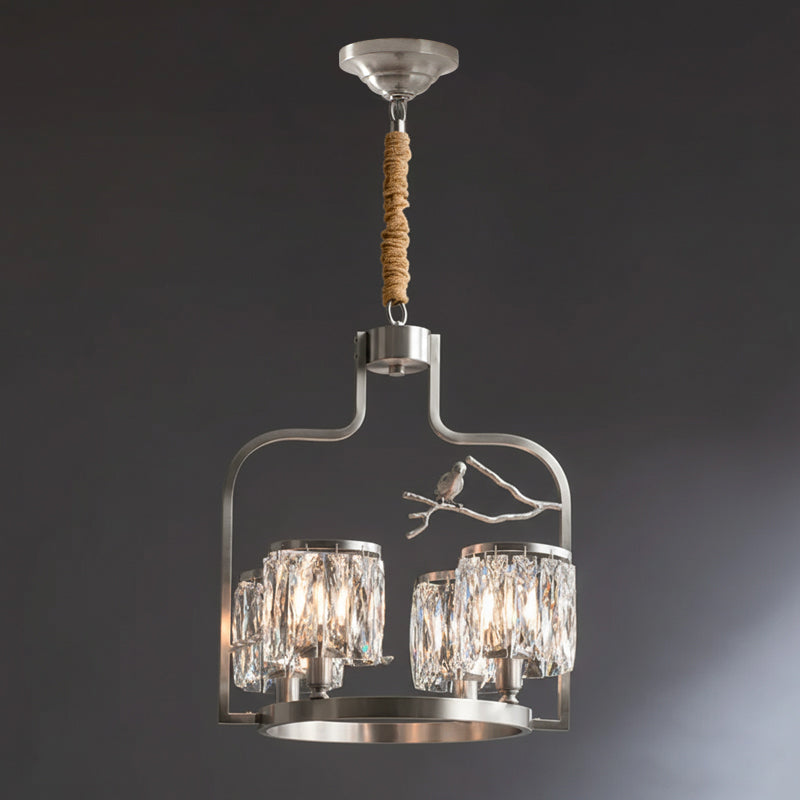 Lampadario Crystal Bird