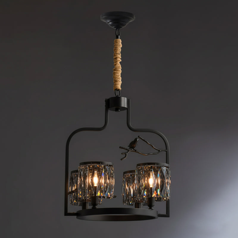 Lampadario Crystal Bird