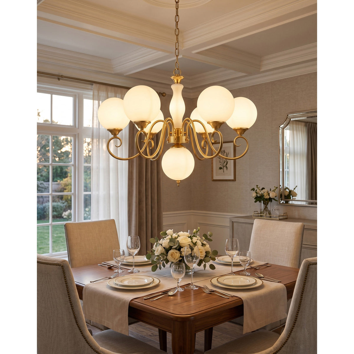 Lampadario in Vetro Evelyn