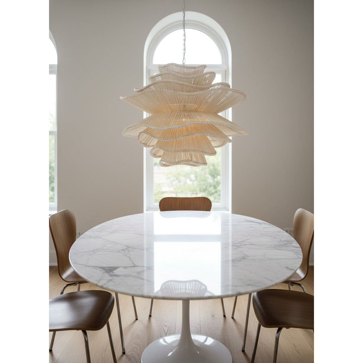 Lampadario in Rattan Alondra