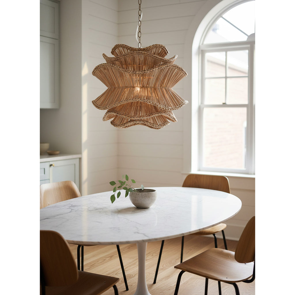 Lampadario in Rattan Alondra