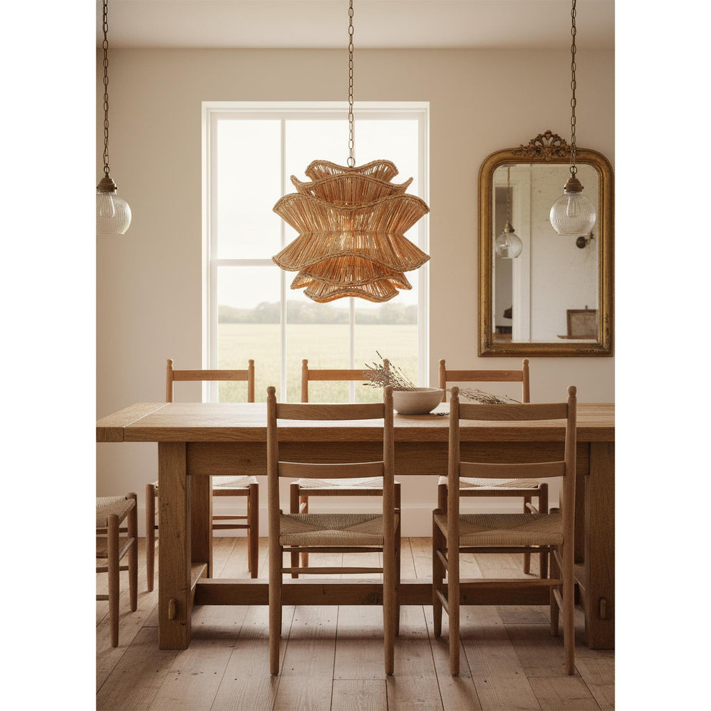 Lampadario in Rattan Alondra