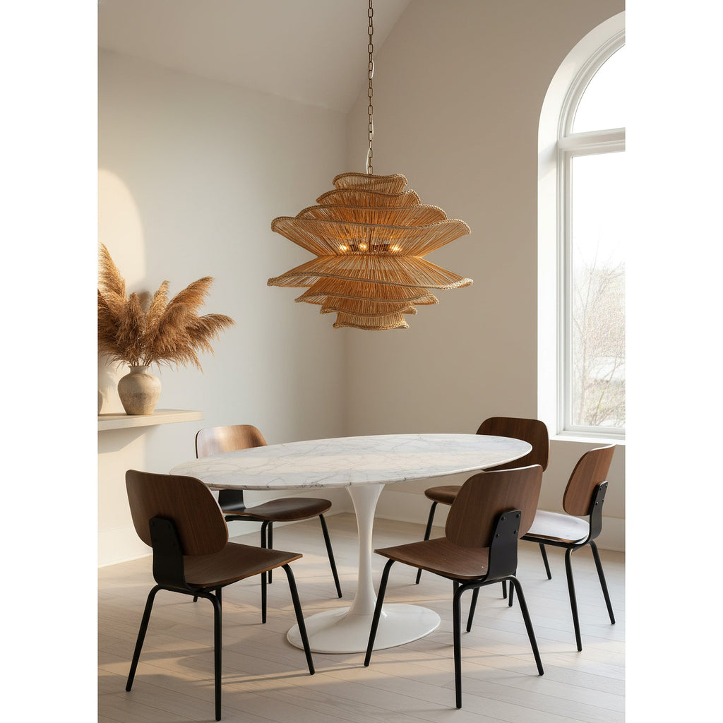 Lampadario in Rattan Alondra
