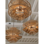 Lampadario in Rattan Alondra