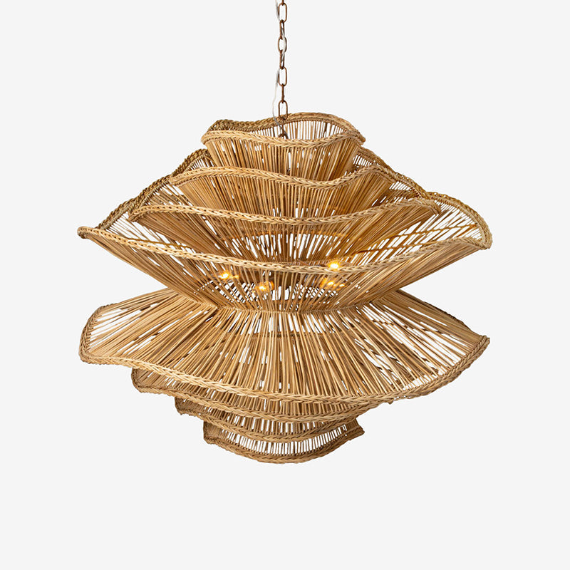 Lampadario in Rattan Alondra