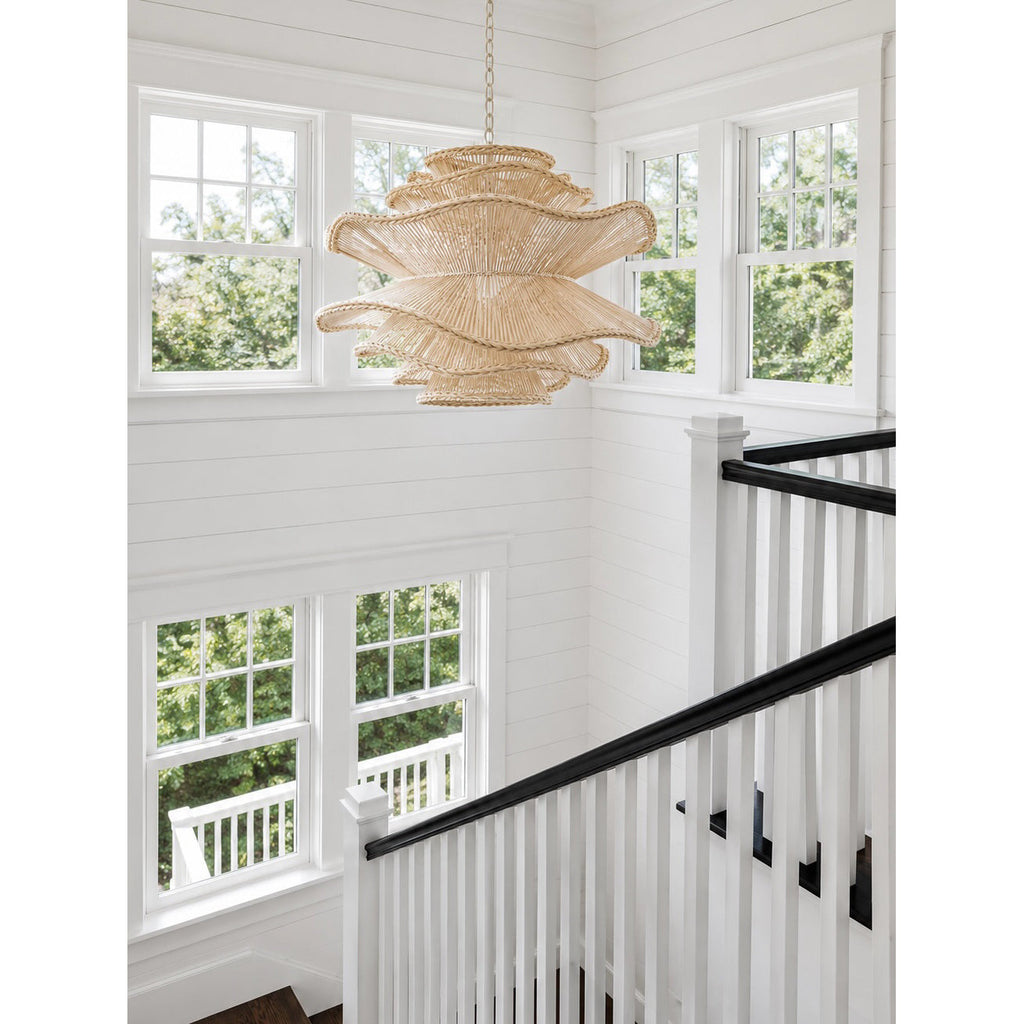 Lampadario in Rattan Alondra