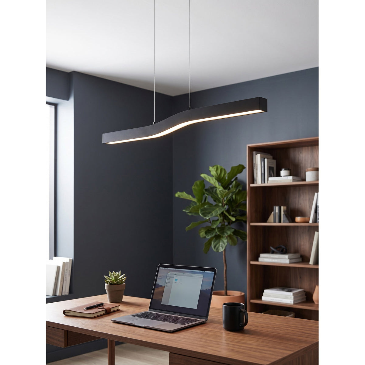 Lampadario Lineare in Ottone Camur