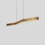Lampadario Lineare in Ottone Camur