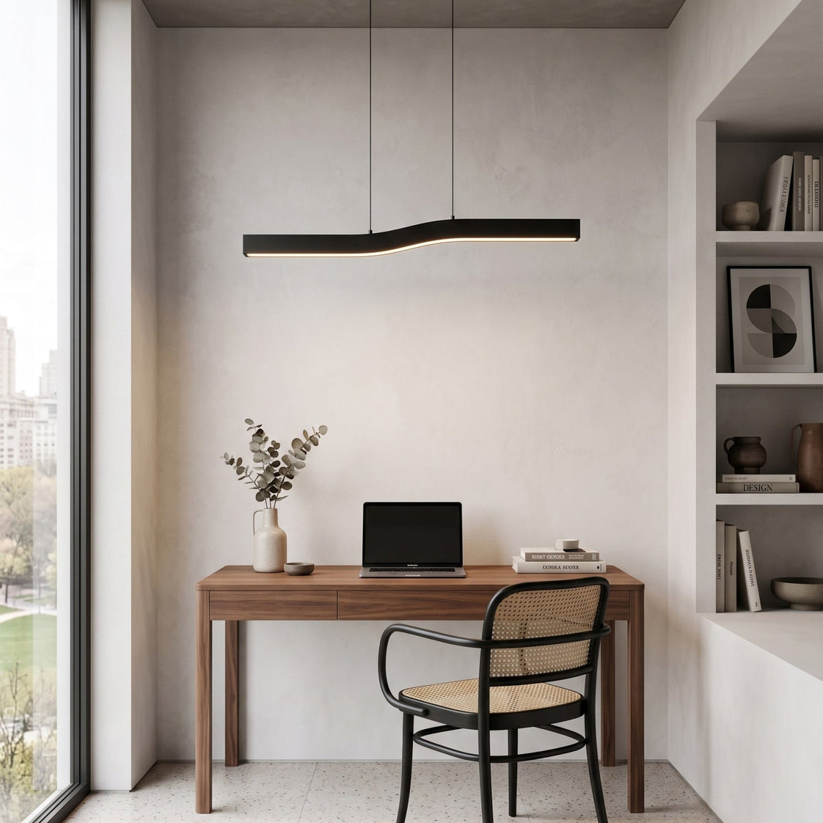 Lampadario Lineare in Ottone Camur