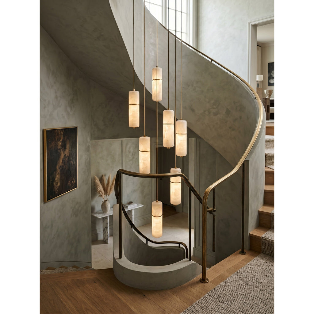 Lampadario Canella Alabastro