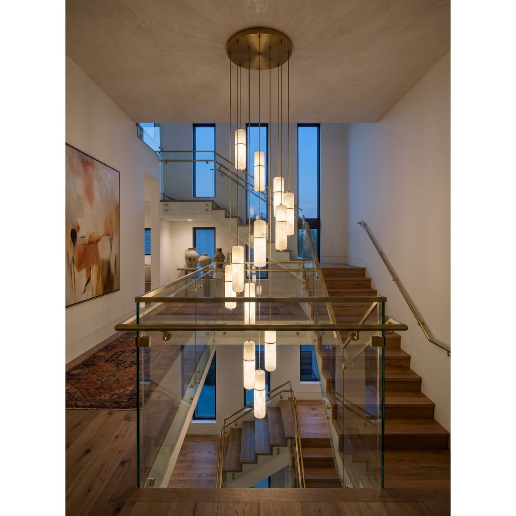 Lampadario Canella Alabastro