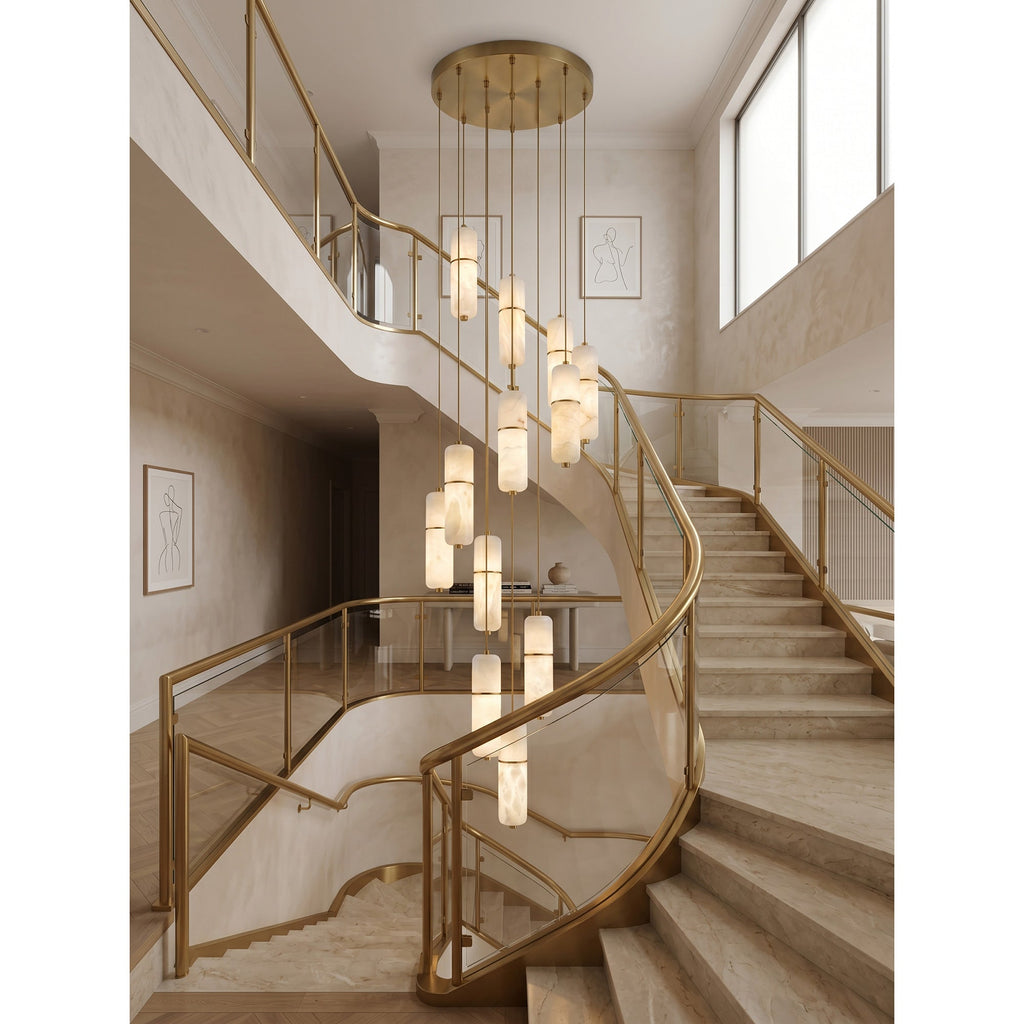 Lampadario Canella Alabastro